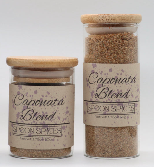 Caponata spice mix blend spoon spices